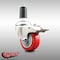 Service Caster 3 Inch 316SS Red Poly Swivel 1-3/8 Inch Expanding Stem Caster Lock Brake SCC SCC-SS316TTLEX20S314-PPUB-RED-138 - alternate 3